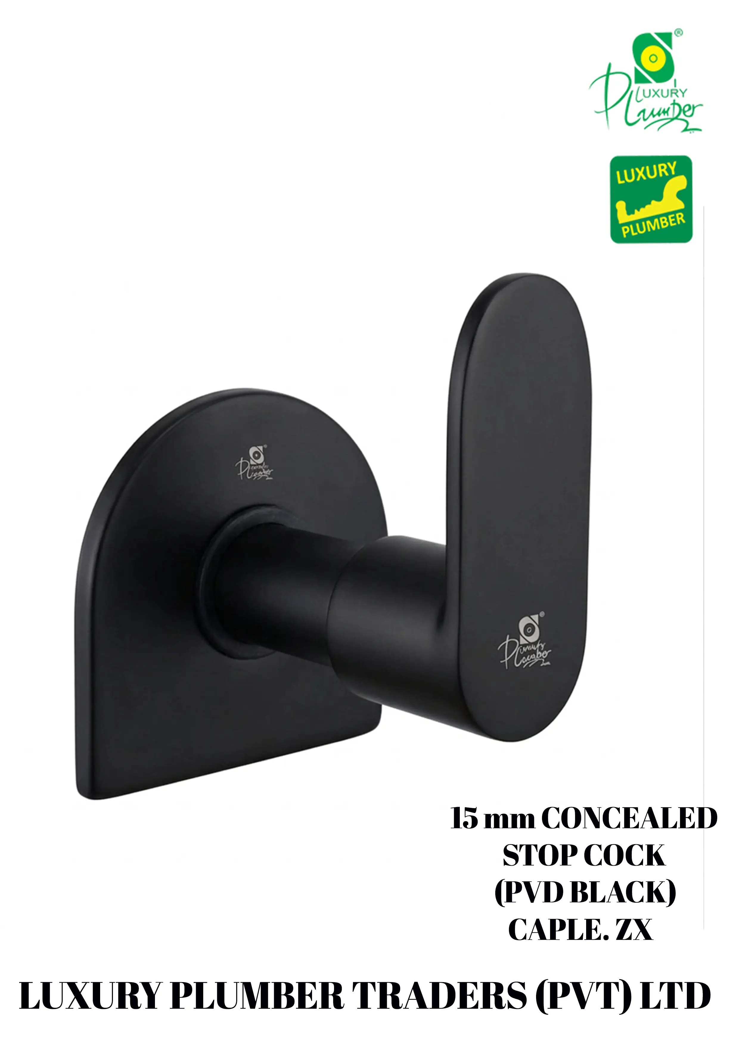 15 mm CONCEALED COCK BLACK